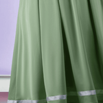 Rolecosplay Friren Cosplay Costume Elf Green Long Formal Dress