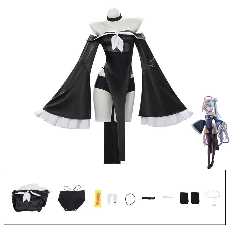 Rolecosplay Game Blue Archive Plana Halloween Dress Cosplay Costume