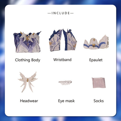 Rolecosplay Game Genshin Impact Columbina Women Dress Cosplay Costume