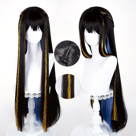 Rolecosplay Game Honkai: Star Rail Constance 90cm Mixed Black Cosplay Wig