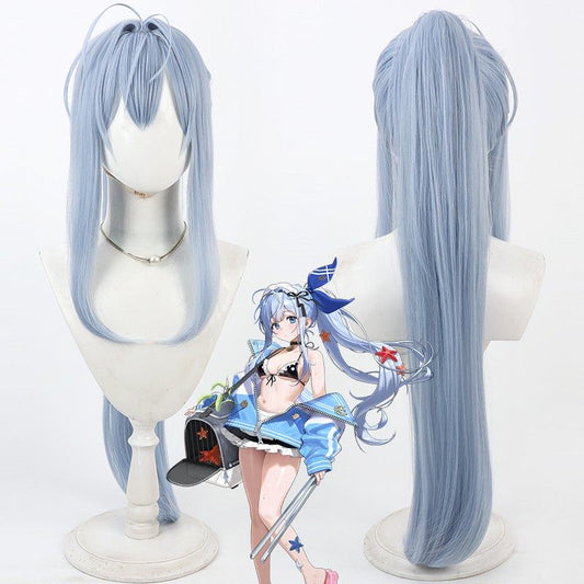 Rolecosplay Goddess of Victory: Nikke Anchor Light Blue Ponytail Cosplay Wig