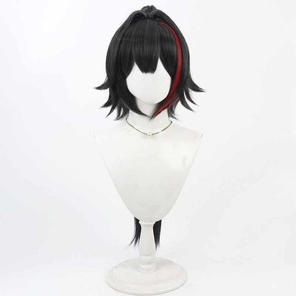Rolecosplay Goddess of Victory: Nikke Bay Black Mixed Red Cosplay Wig
