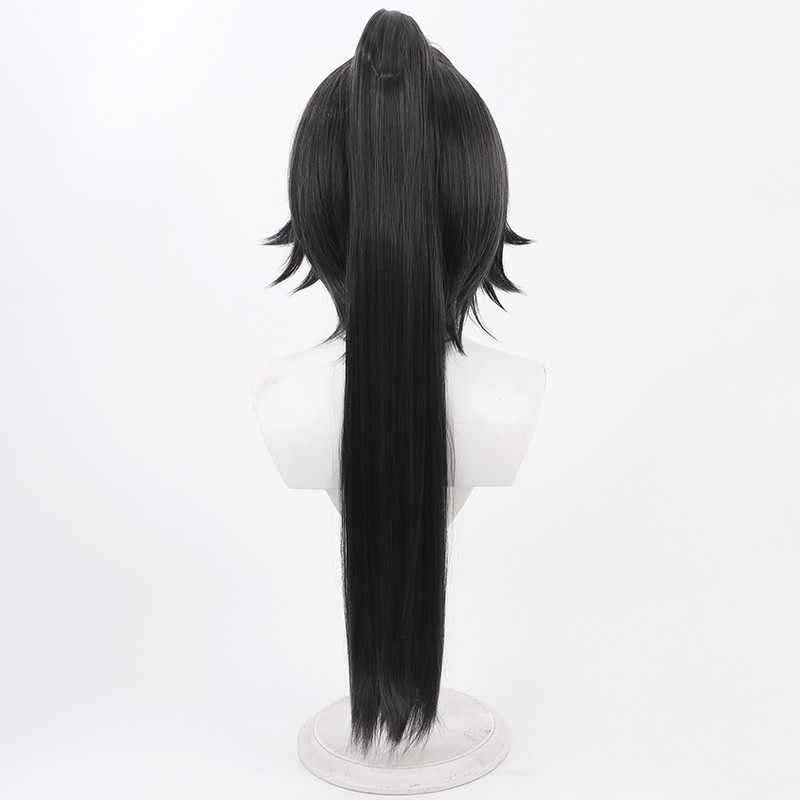 Rolecosplay Goddess of Victory: Nikke Bay Black Mixed Red Cosplay Wig