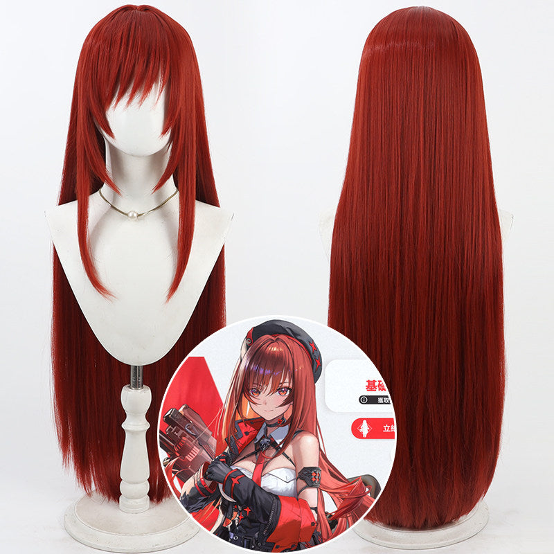 Rolecosplay Goddess of Victory: Nikke Rapi Long Red Cosplay Wig
