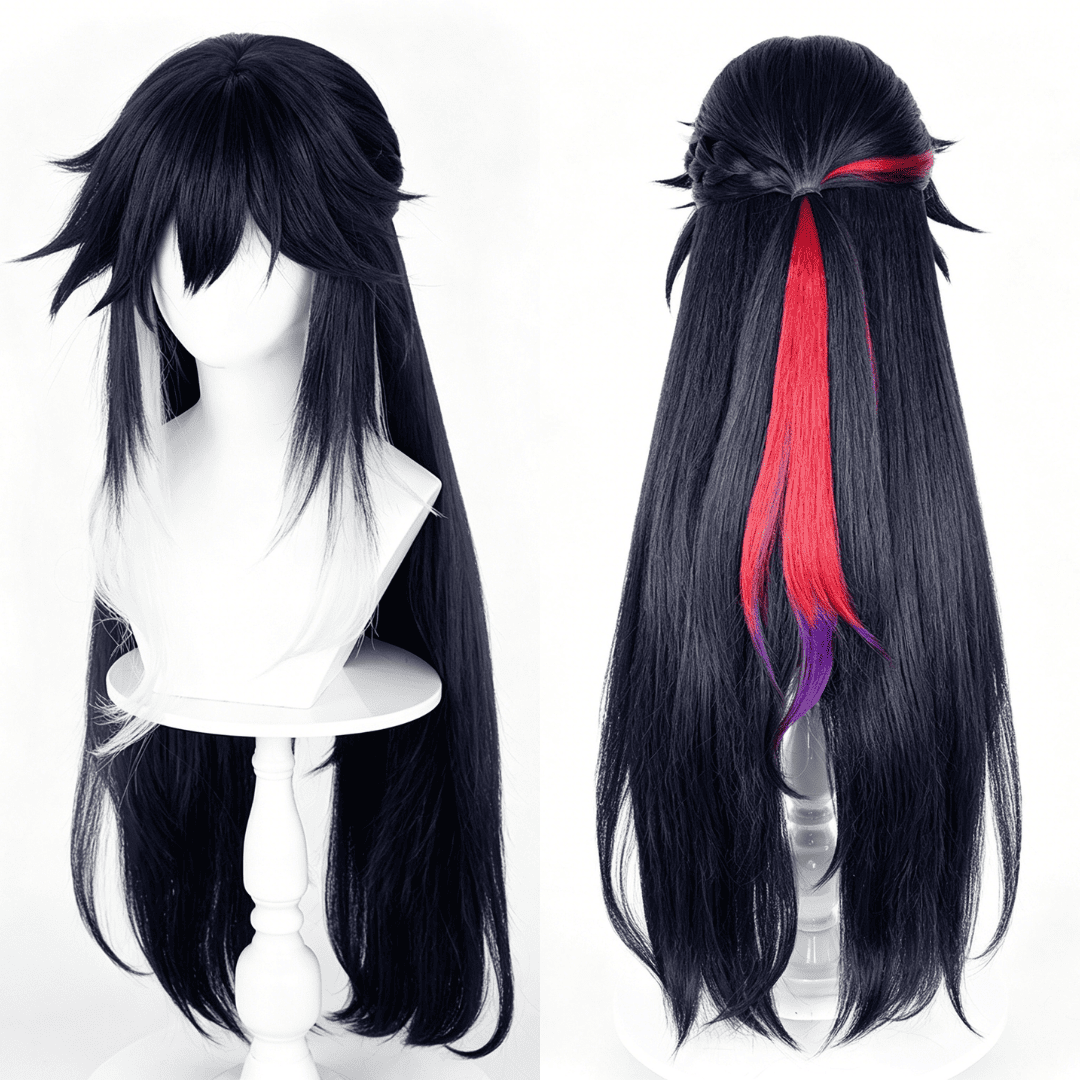 Rolecosplay Honkai Star Rail Ashveil Long Black Male Cosplay Wigs