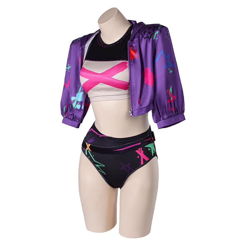Rolecosplay Jinx Bikini Set  Arcane Cosplay Swimwear