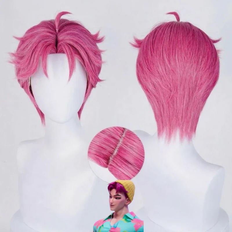 Rolecosplay Kpop Girl Demon Boys Abby Short Cosplay Wig