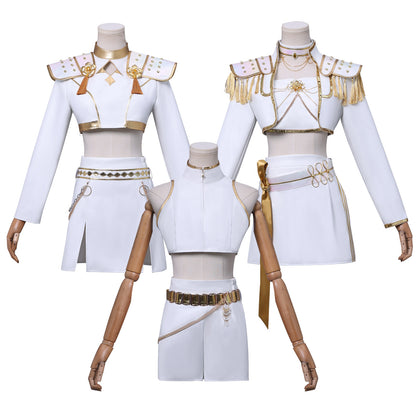Rolecosplay Kpop Demon Hunters Rumi Zoey Mira White Outfit Cosplay Costume