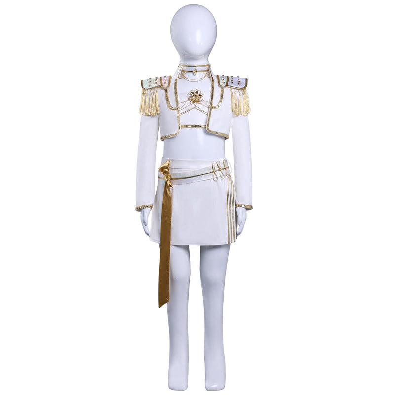 Rolecosplay Kpop Demon Hunters Rumi Zoey Mira White Outfit Cosplay Costume