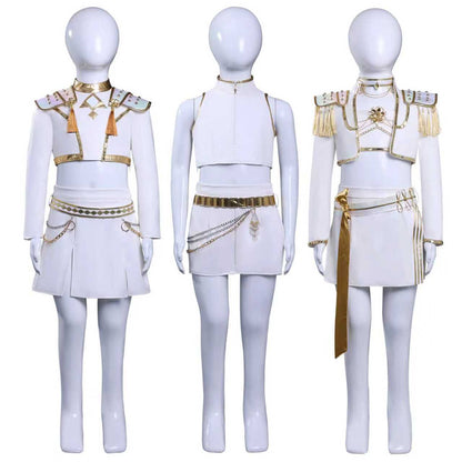 Rolecosplay Kpop Demon Hunters Rumi Zoey Mira White Outfit Cosplay Costume