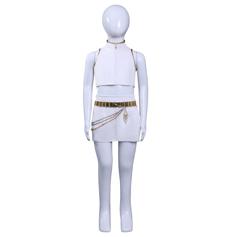 Rolecosplay Kpop Demon Hunters Rumi Zoey Mira White Outfit Cosplay Costume