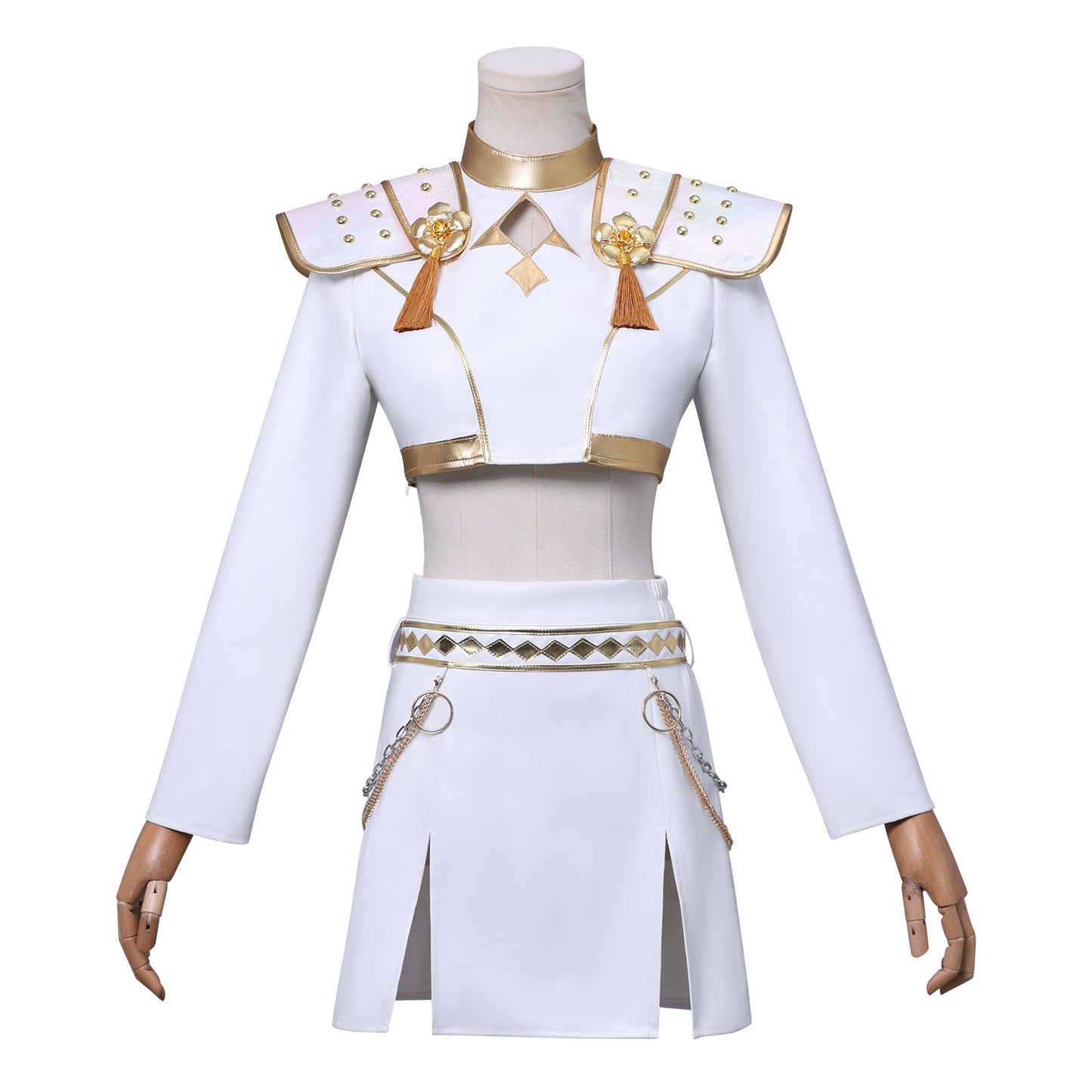 Rolecosplay Kpop Demon Hunters Rumi Zoey Mira White Outfit Cosplay Costume
