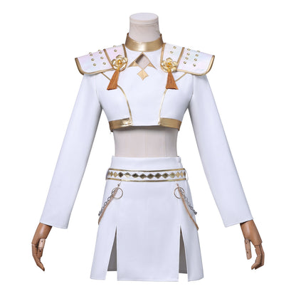 Rolecosplay Kpop Demon Hunters Rumi Zoey Mira White Outfit Cosplay Costume
