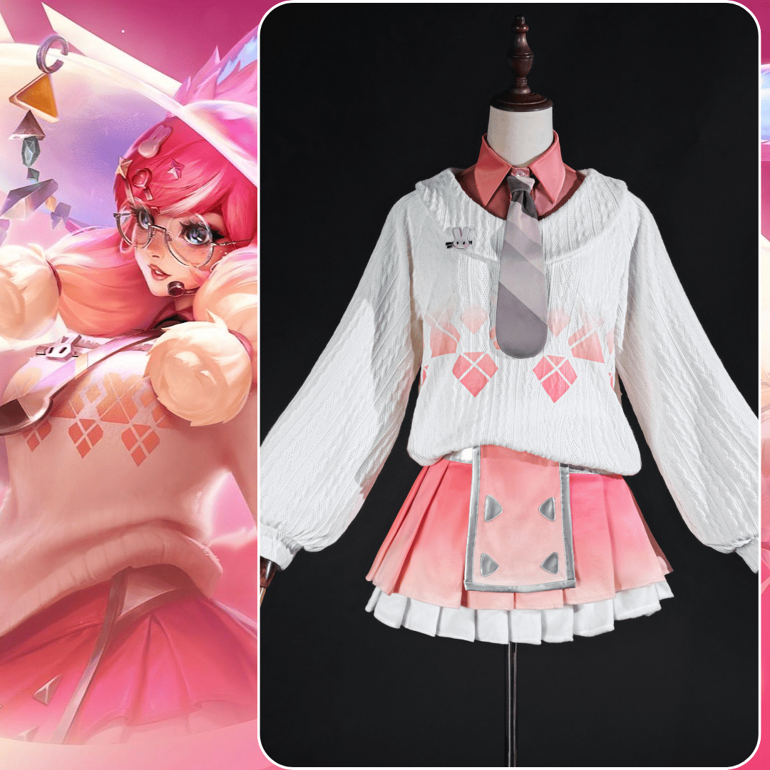 Rolecosplay LOL Golden Spatula Ionic Spark Aurora Cosplay Costume