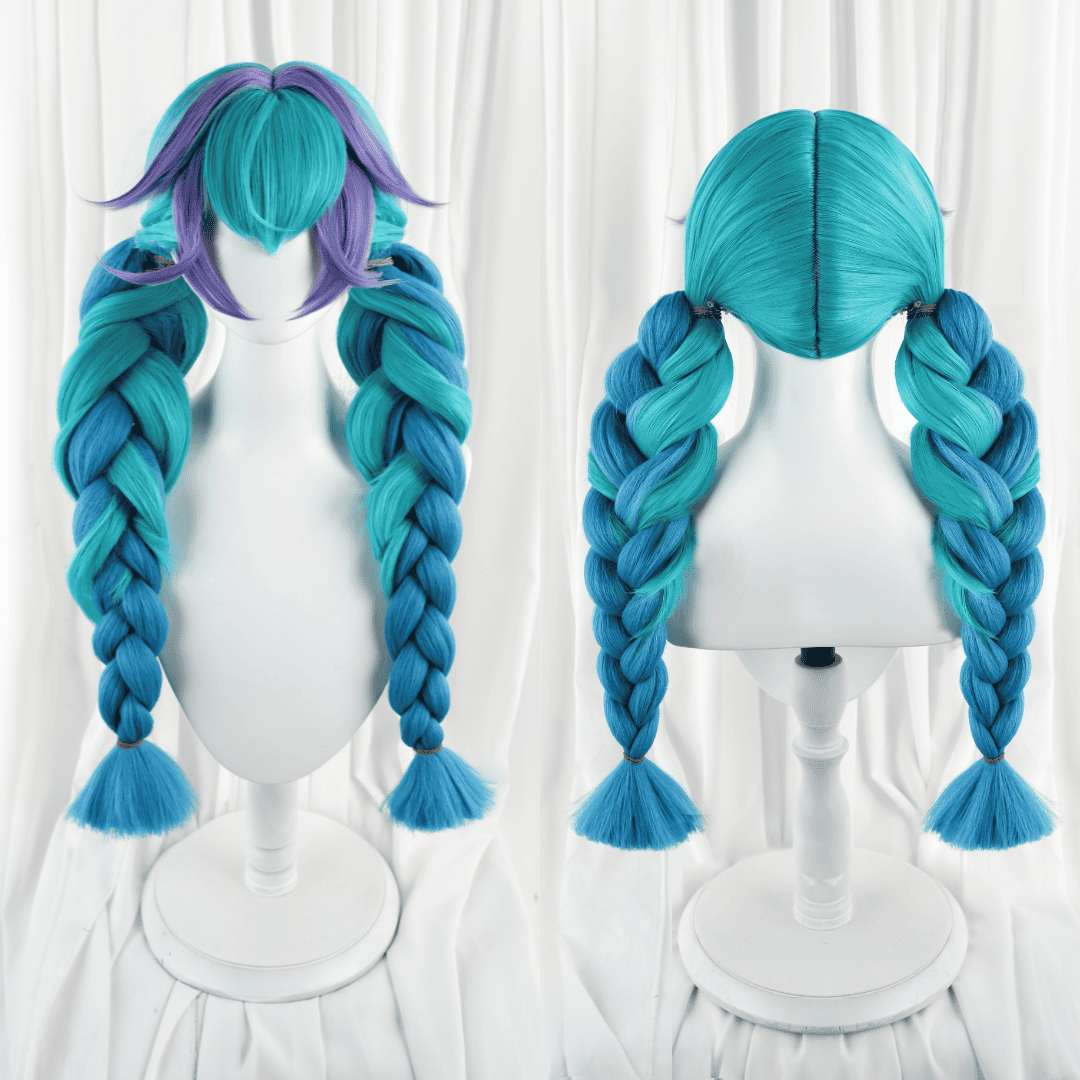 Rolecosplay LOL Rain Shepherd Gwen Twin Tails Cosplay Wigs