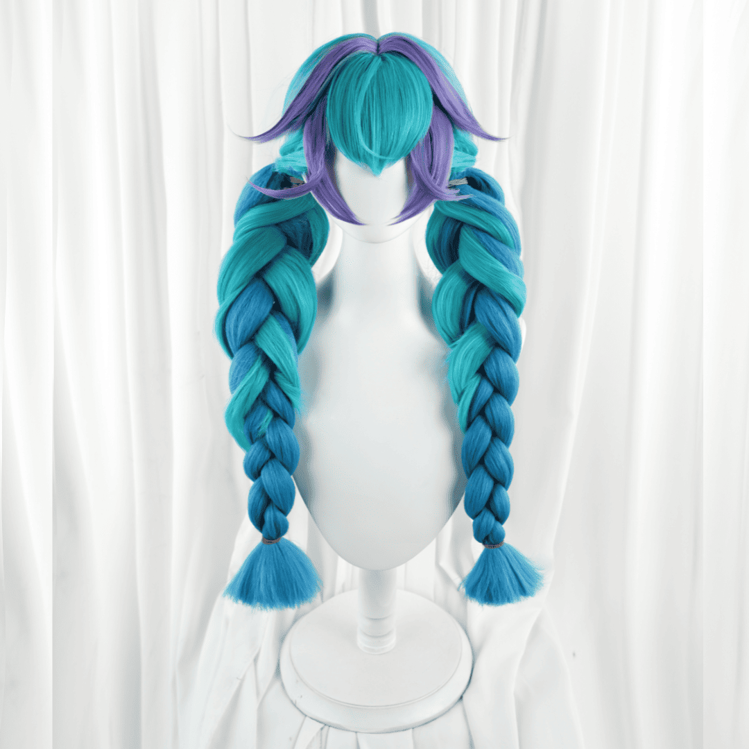 Rolecosplay LOL Rain Shepherd Gwen Twin Tails Cosplay Wigs