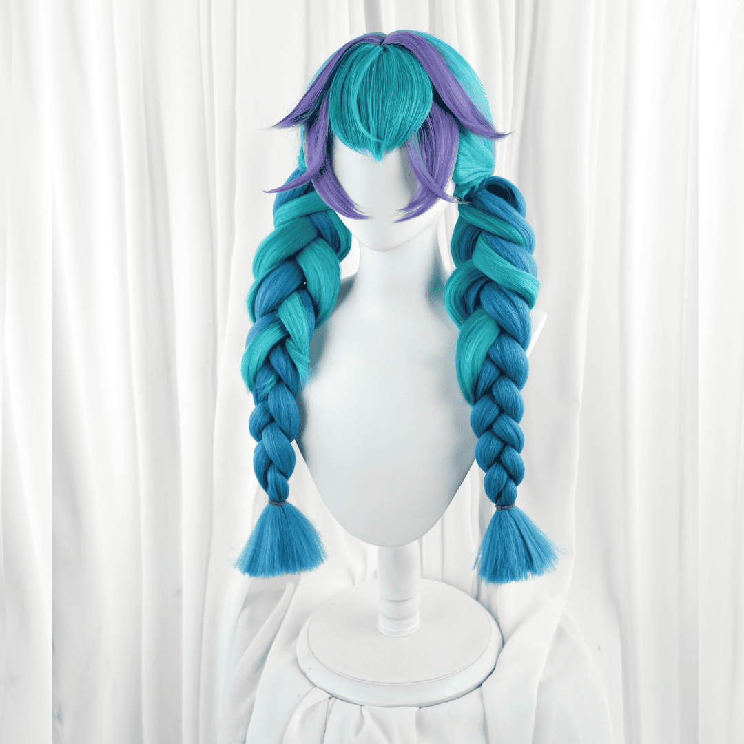 Rolecosplay LOL Rain Shepherd Gwen Twin Tails Cosplay Wigs