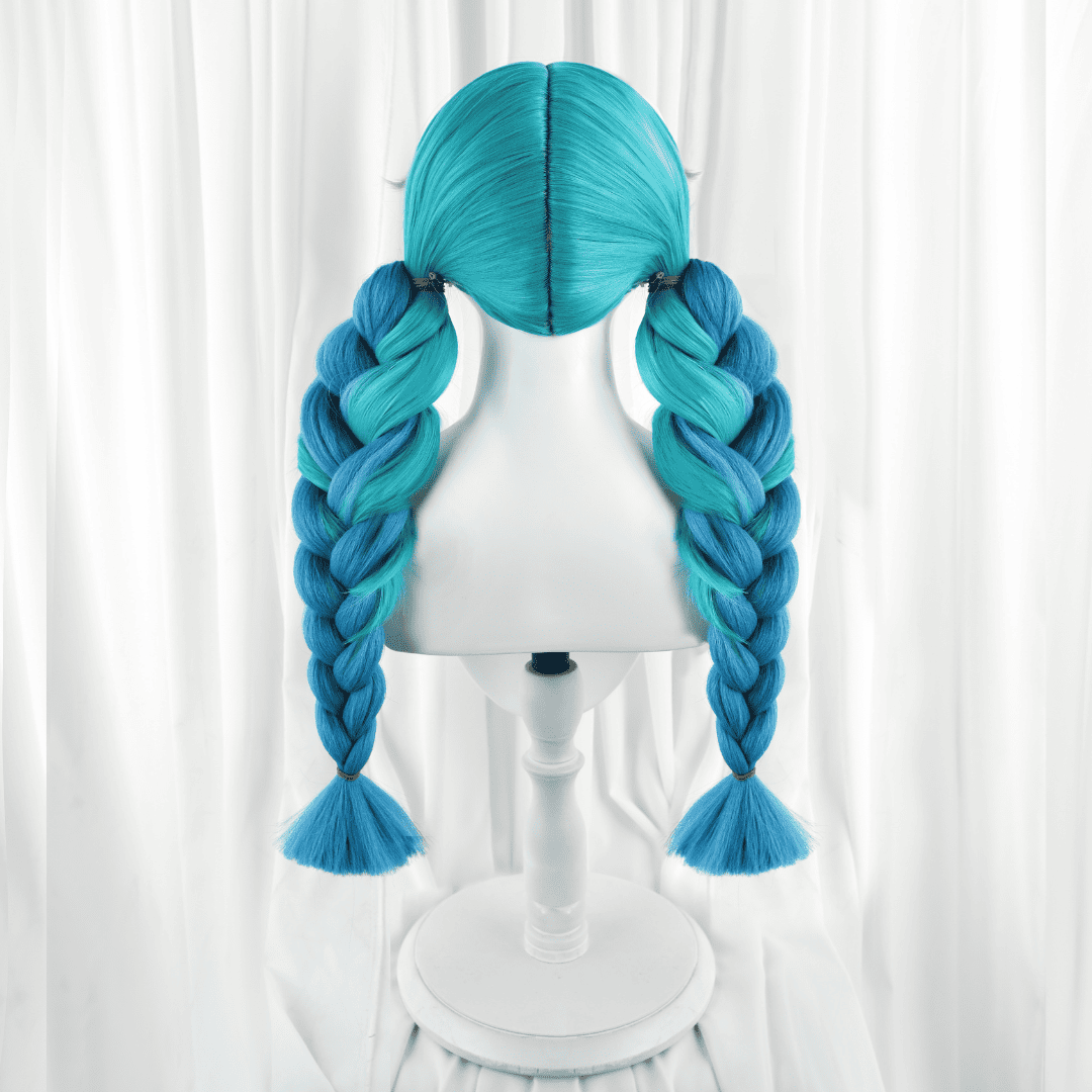 Rolecosplay LOL Rain Shepherd Gwen Twin Tails Cosplay Wigs