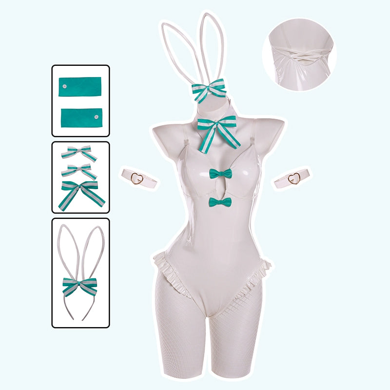 Rolecosplay Virtual Singer White Bunny Outfits Cosplay Costume In Stock