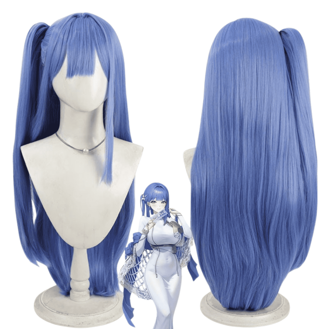 Rolecosplay NIKKE Arcana Fortune Mate Blue Long Straight Cosplay Wigs