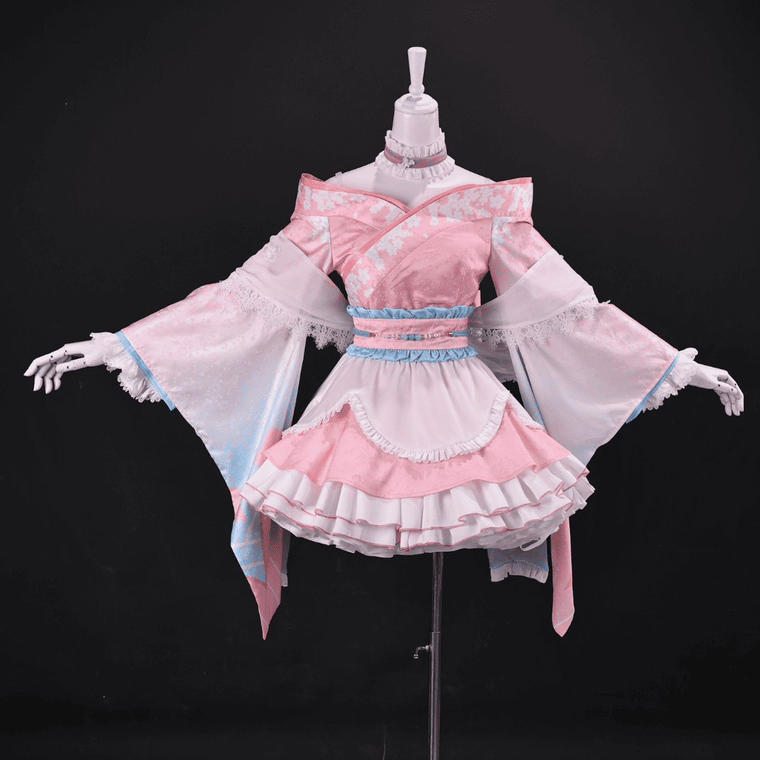 Rolecosplay NIKKE Dorothy Spring Kimono Lolita Pink Cosplay Costume