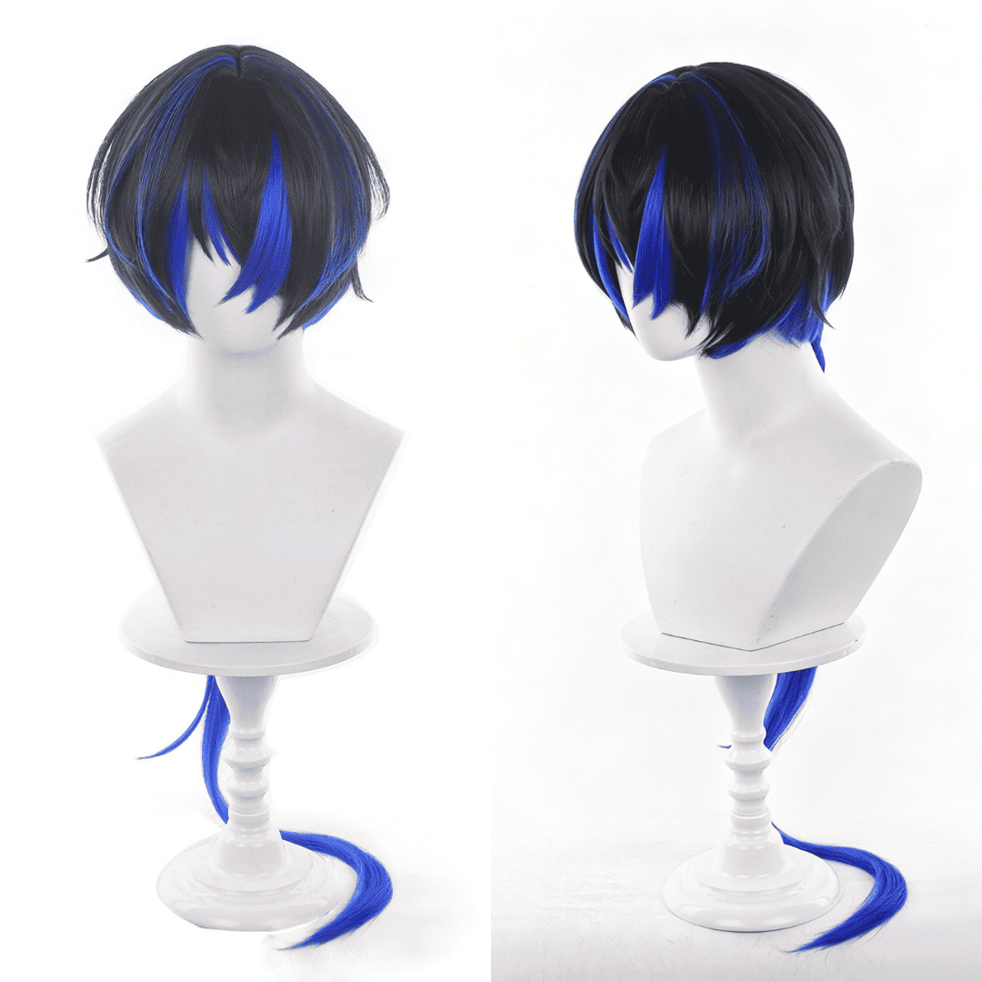Rolecosplay NTE Daffodill Black Blue Long Cosplay Wig