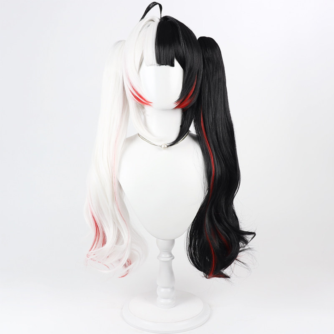 Rolecosplay NTE Lacrimosa White Black Ponytail Cosplay Wig