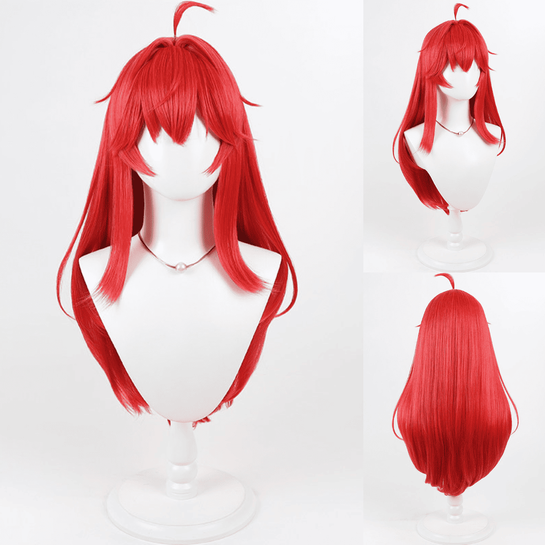 Rolecosplay NTE Nanally Red Long Straight Cosplay Wig