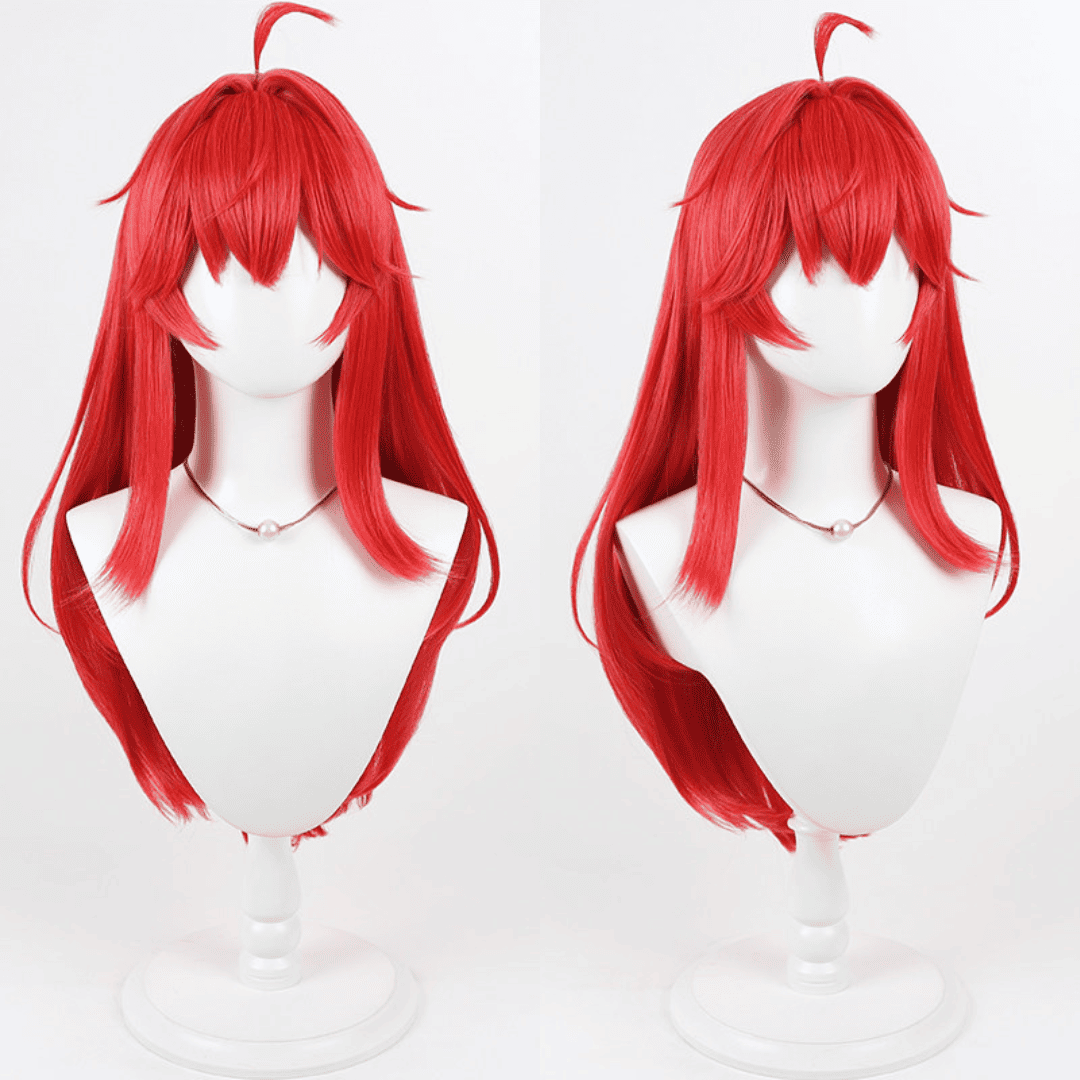 Rolecosplay NTE Nanally Red Long Straight Cosplay Wig