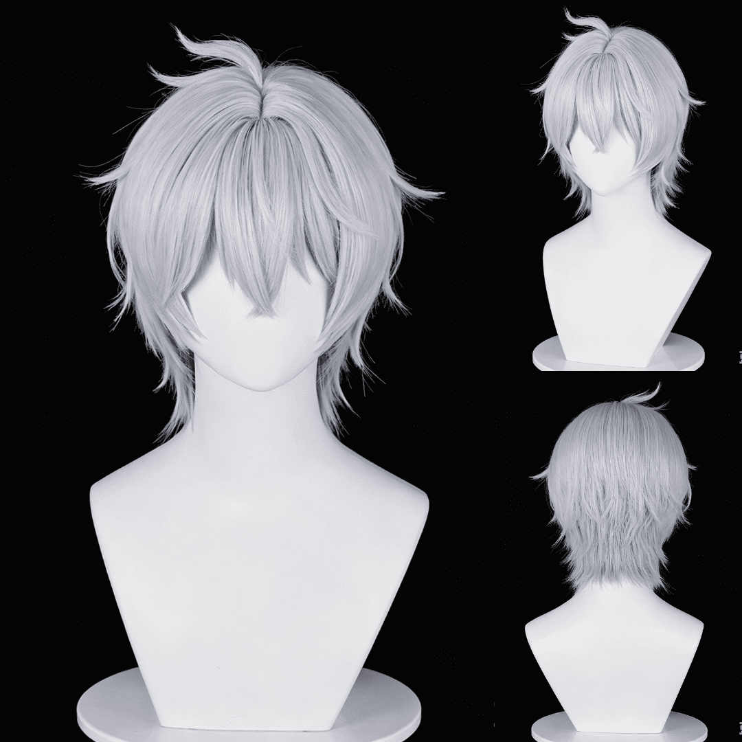 Rolecosplay NTE Zero Male Short White Cosplay Wigs