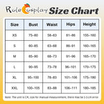 Rolecosplay Overwatch Kiriko Amaterasu Cosplay Costume size chart