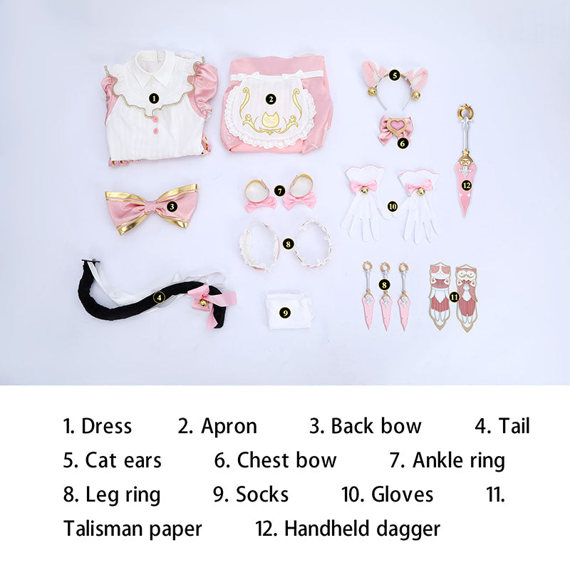 Rolecosplay Overwatch Kiriko Nyan Cafe Cosplay Costume