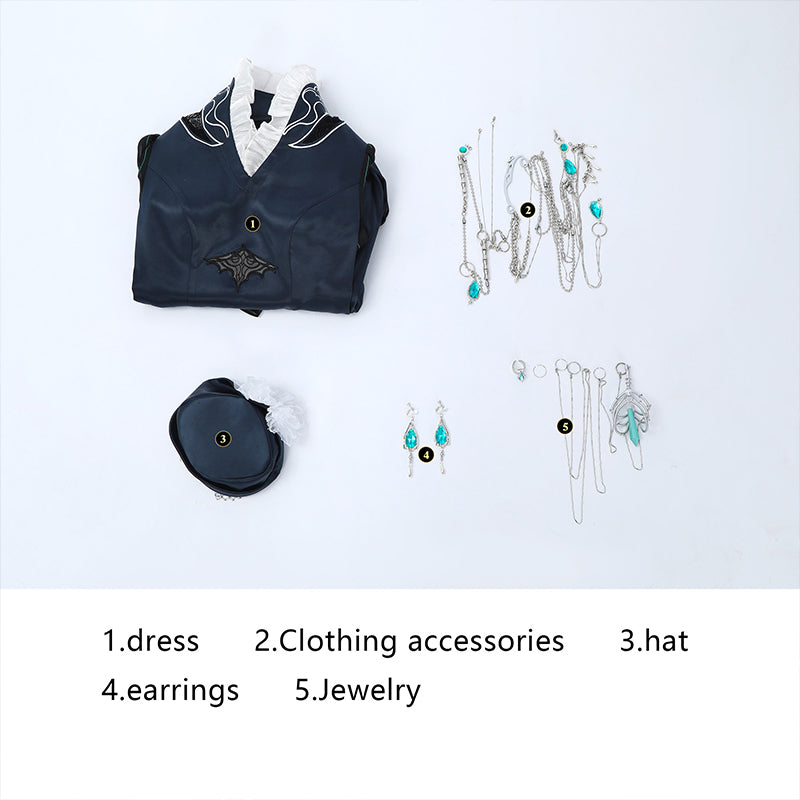 Rolecosplay Path to Nowhere Jelena Cosplay Costume Dress Set