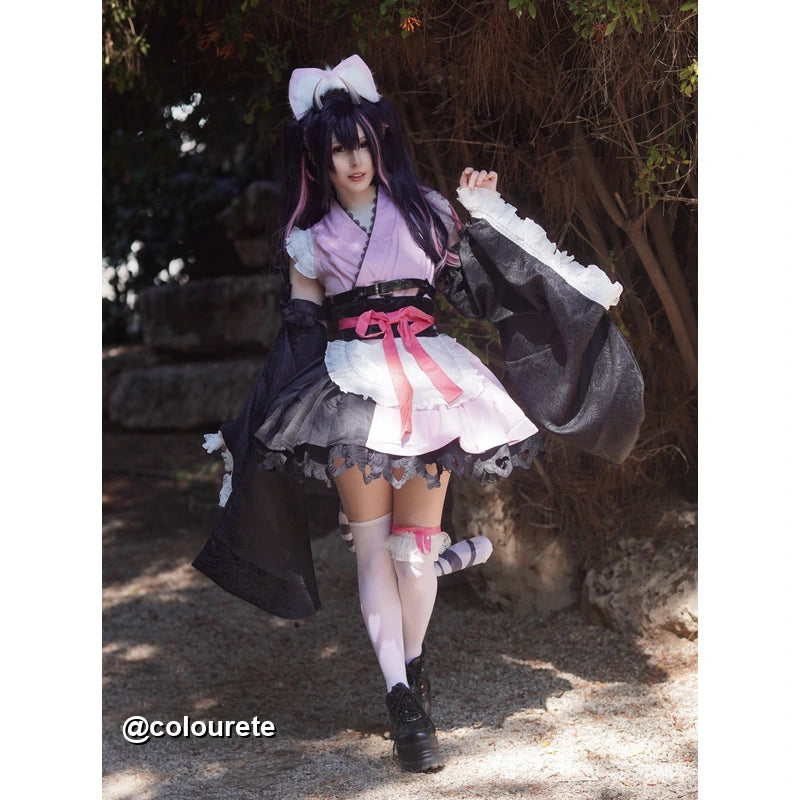 Rolecosplay Pink and Black Maid Costume