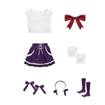 Rolecosplay Utena Hiiragi Maid Cosplay Costume Magical Girl Purple Outfits