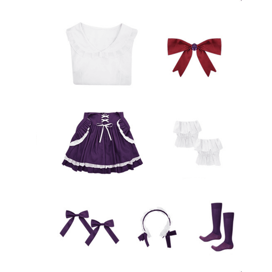 Rolecosplay Utena Hiiragi Maid Cosplay Costume Magical Girl Purple Outfits