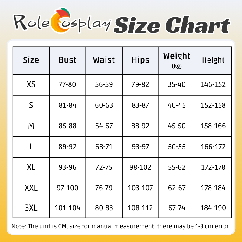 Rolecosplay Wuthering Waves Aemeath Cosplay Costume size