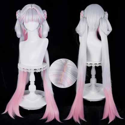 Rolecosplay Wuthering Waves Jinhsi Peach Blossom Long Mixed Colors Cosplay Wig