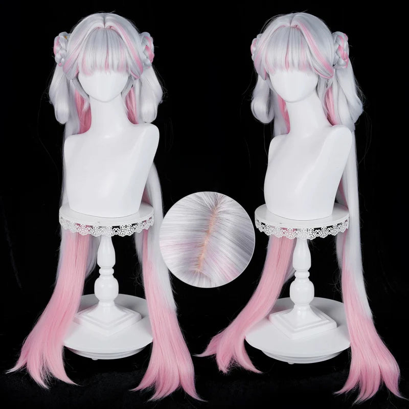 Rolecosplay Wuthering Waves Jinhsi Peach Blossom Long Mixed Colors Cosplay Wig