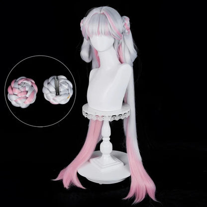 Rolecosplay Wuthering Waves Jinhsi Peach Blossom Long Mixed Colors Cosplay Wig
