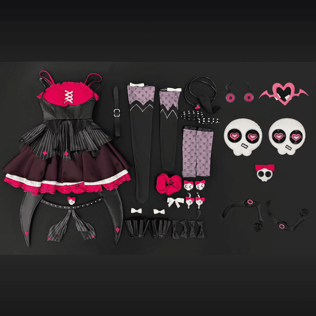 Rolecosplay Zenless Zone Zero Aria Black Red Cosplay Costume