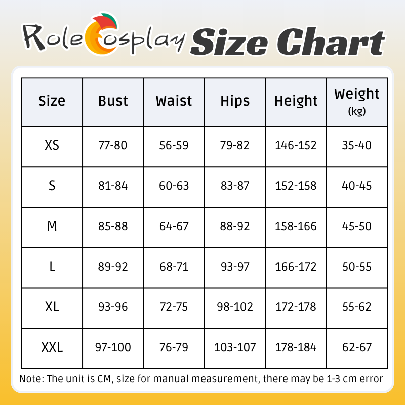 Rolecosplay Zenless Zone Zero Nangong Yu Cosplay Costume size