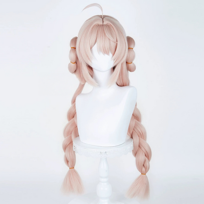 Rolecosplay Zenless Zone Zero Zhao Pink 85cm Double Braided Cosplay Wig