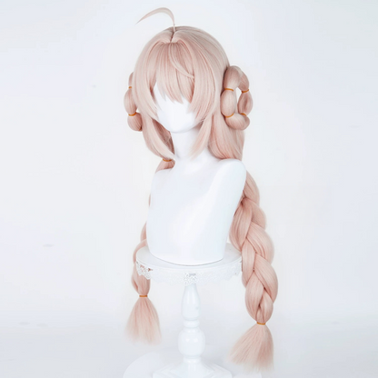 Rolecosplay Zenless Zone Zero Zhao Pink 85cm Double Braided Cosplay Wig