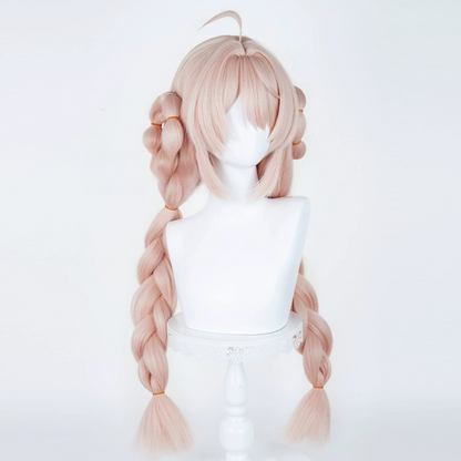 Rolecosplay Zenless Zone Zero Zhao Pink 85cm Double Braided Cosplay Wig