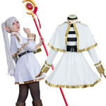 Rolecosplay Anime White Elf Sorceress Frieren Cosplay Costume