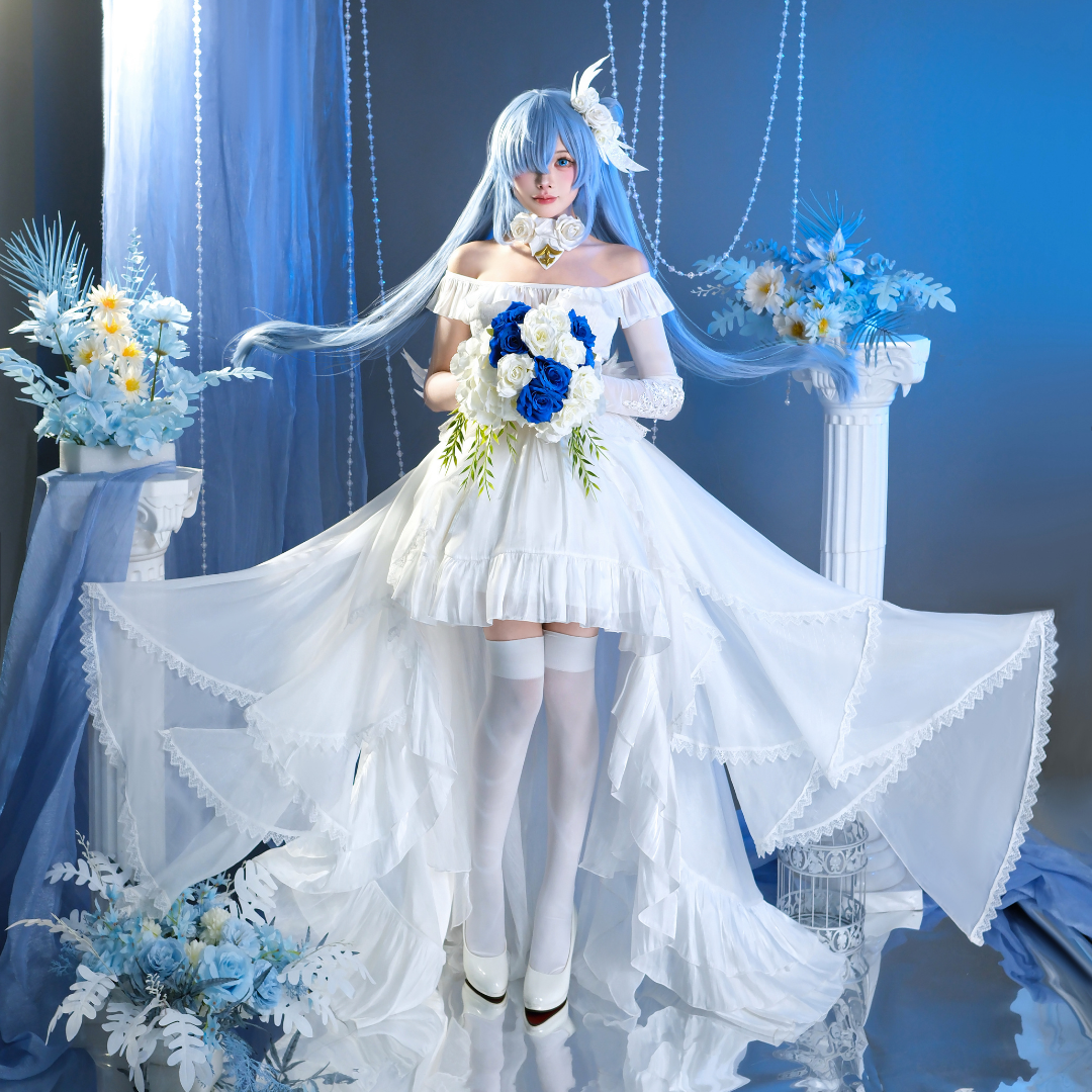 Rolecosplay Azur Lane Janus Hana Bride Cosplay Costume