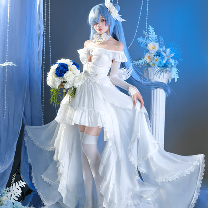 Rolecosplay Azur Lane Janus Hana Bride Cosplay Costume