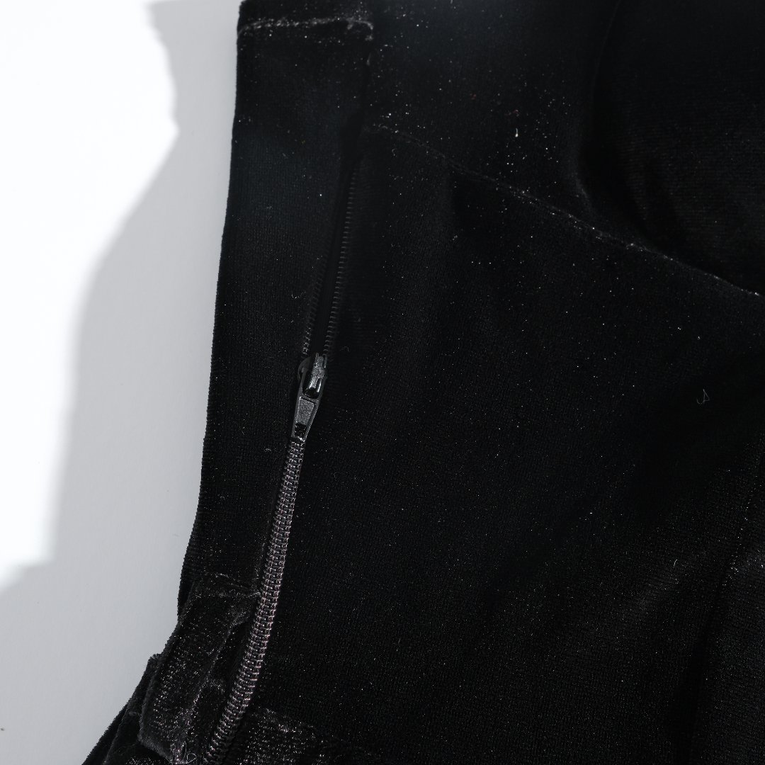 Rolecosplay Black Velvet Christmas Cosplay Dress with Shawl 2B Fanart Cosplay