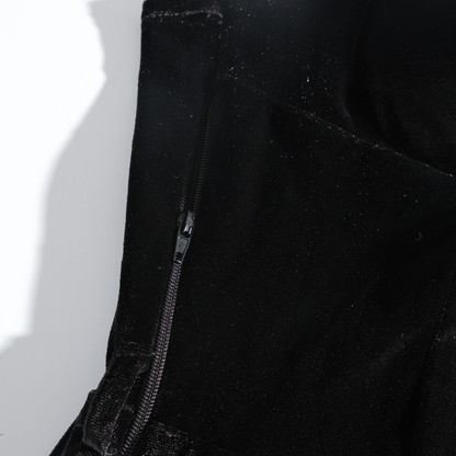 Rolecosplay Black Velvet Christmas Cosplay Dress with Shawl 2B Fanart Cosplay